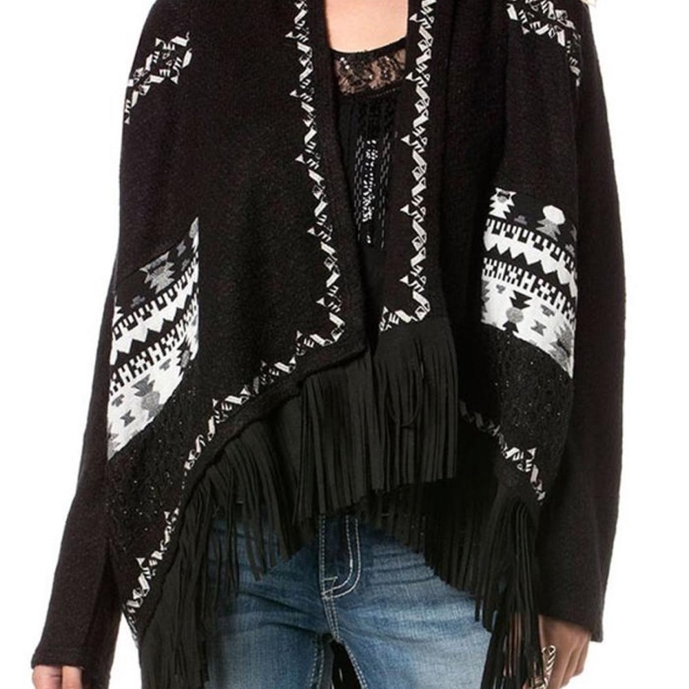Miss Me fringe sweater